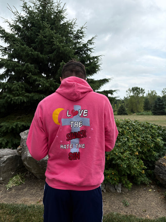 Globe of Christ Pink Hoodie