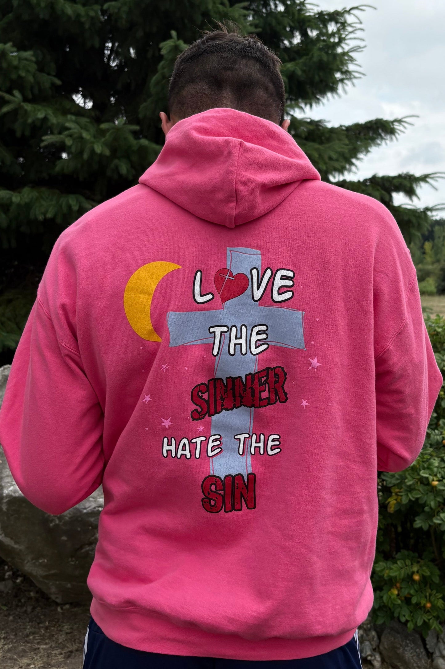 Globe of Christ Pink Hoodie