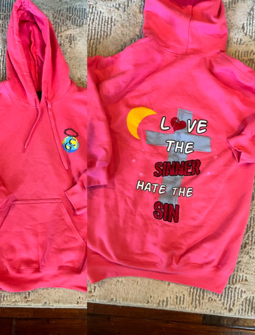 Globe of Christ Pink Hoodie